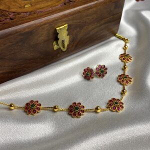 Floral Stone Necklace